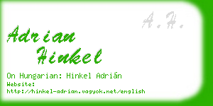 adrian hinkel business card